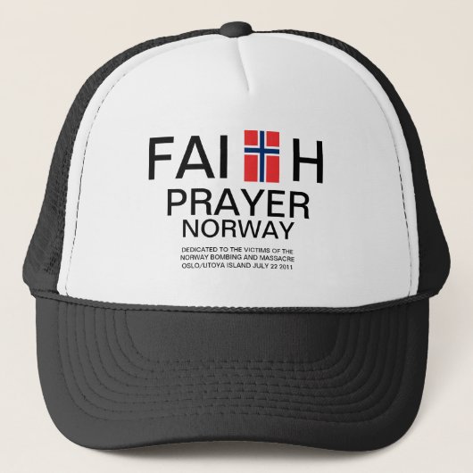 FAITH PRAYER NOORWEGEN TRUCKER PET (Voorkant)