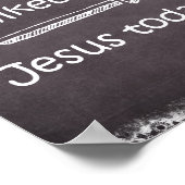 Faith Prayer Quote heb je Jezus vandaag gesproken? Poster (Hoek)