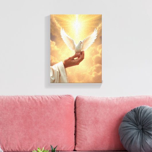 Faith - Premium Wrapped Canvas (Glans) (Insitu (Woonkamer))