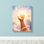 Faith - Premium Wrapped Canvas (Glans) Afdruk (Insitu (Houten vloer))