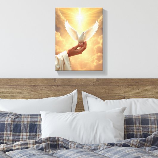 Faith - Premium Wrapped Canvas (Glans) Afdruk (Insitu (Slaapkamer))