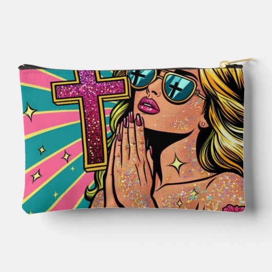 faith Print Cut Sew Bag Etui (Achterkant)