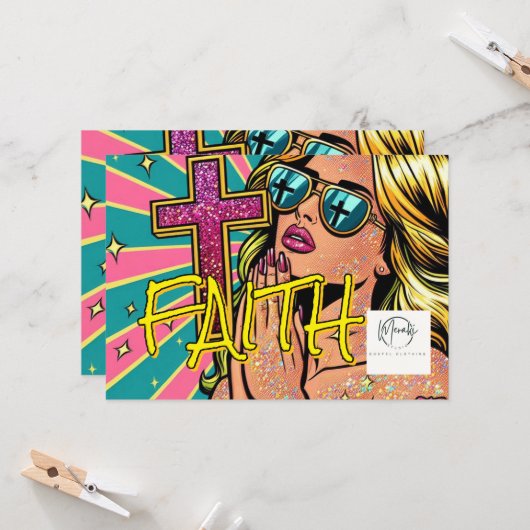 faith Print Kaart (Voorkant / Achterkant in situ)