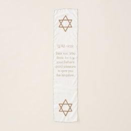 Faith Prosperity Star van David Scripture Scarf Sjaal