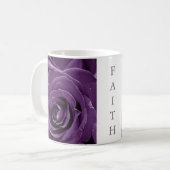 Faith Purple Roses 11oz Classic Mug Koffiemok (Voorkant links)