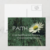 Faith Quote Briefkaart (Voorkant / Achterkant)