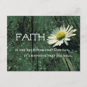 Faith Quote Briefkaart