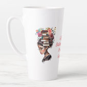 Faith Quote- Girl With Books On Her Head Latte Mok