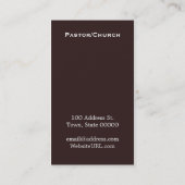 Faith Quote Simple Visitekaartje (Achterkant)