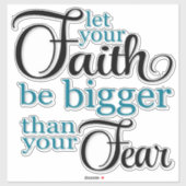 Faith Quote Sticker (Vel)