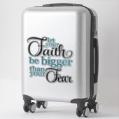 Faith Quote Sticker (Koffer)