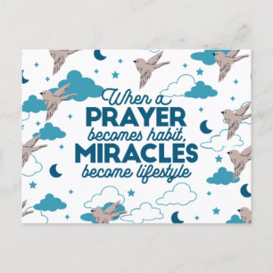 Faith quotes en Bird Pattern Feestdagenkaart