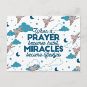 Faith quotes en Bird Pattern Feestdagenkaart (Voorkant)