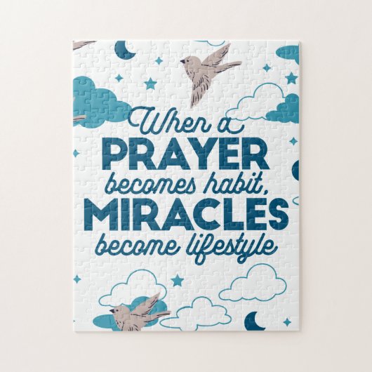 Faith quotes en Bird Pattern Legpuzzel (Verticaal)