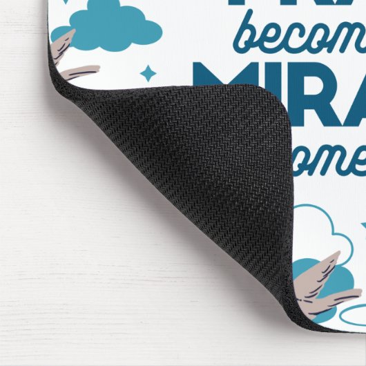 Faith quotes en Bird Pattern Muismat (Hoek)