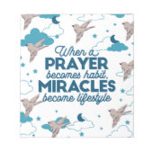 Faith quotes en Bird Pattern Notitieblok (Voorkant)