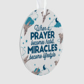 Faith quotes en Bird Pattern Ornament (voorkant)