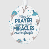 Faith quotes en Bird Pattern Ornament (voorkant)