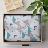 Faith quotes en Bird Pattern Tissuepapier (Geschenk)