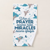 Faith quotes en vogelpatroon bad handdoek (Handdoek)
