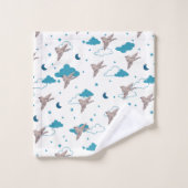 Faith quotes en vogelpatroon bad handdoek (Wasdoekje)