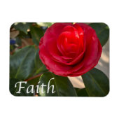 Faith - Red Camellia Bloom Magneet (Horizontaal)