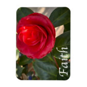 Faith - Red Camellia Bloom Magneet (Verticaal)
