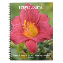 Faith Red Lily Prayer Journal Notitieboek