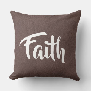 Faith Reversible Leather Decorative Pillow Kussen