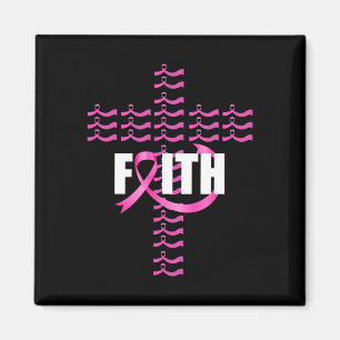 Faith Ribbon Christelijk Cross Borstkanker Awarene Magneet