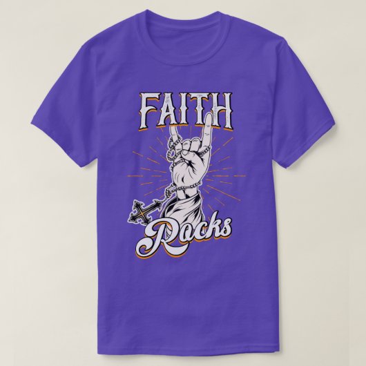 Faith Rocks T-shirt (Design voorkant)