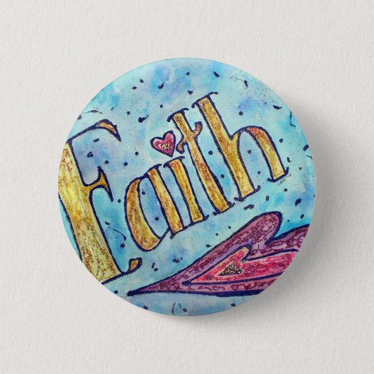 Faith Ronde Button 5,7 Cm (Voorkant)