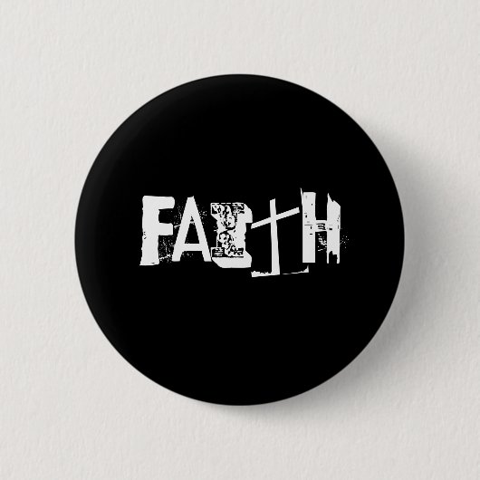 Faith Ronde Button 5,7 Cm (Voorkant)