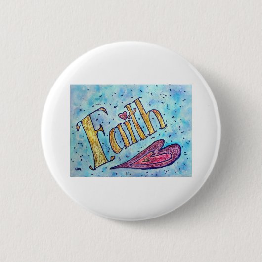 Faith Ronde Button 5,7 Cm (Voorkant)
