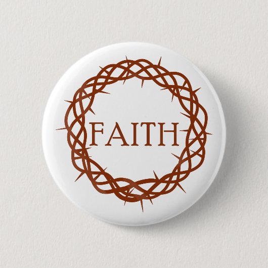 Faith Ronde Button 5,7 Cm (Voorkant)
