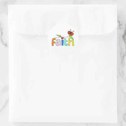 Faith Ronde Sticker (Tas)
