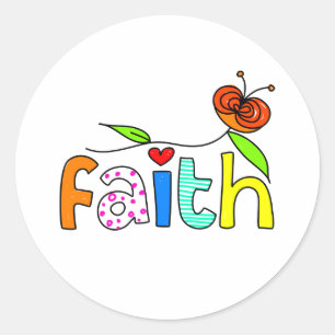 Faith Ronde Sticker