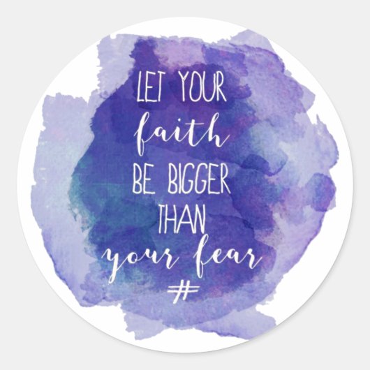 Faith Ronde Sticker (Voorkant)