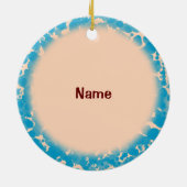 Faith Roos Christelijk Kruis Ornament (Achterkant)