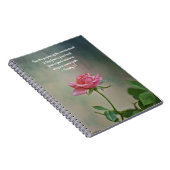 Faith Roos Pink Flower Prayer Notitieboek (Rechterzijde)