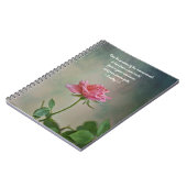 Faith Roos Pink Flower Prayer Notitieboek (Linkerzijde)