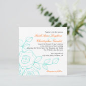 Faith Roos - Square Wedding Invitation Kaart (Staand voorkant)