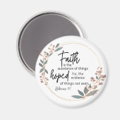 Faith Round Magnet (Voorkant / Achterkant)