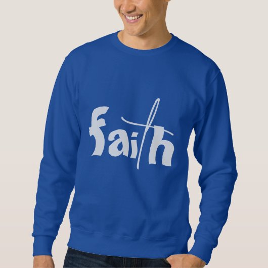 FAITH Royal Blue Trui (Voorkant)