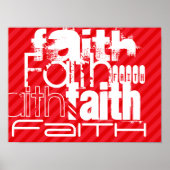 Faith; Scarlet Red Stripes Poster (Voorkant)