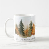 Faith Scripture Forest 1 John 4:19 Mug Koffiemok (Links)
