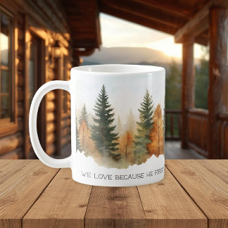 Faith Scripture Forest 1 John 4:19 Mug Koffiemok