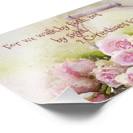 Faith Scripture Fotokunst Print Foto Afdruk (Hoek)