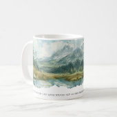Faith Scripture Isaiah 41:10 Mountain Mug Koffiemok (Voorkant links)