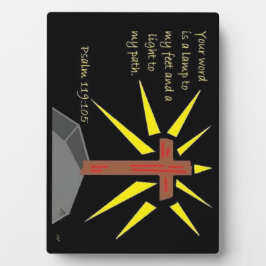 Faith series Psalm 119:105 Scripture Plaque Fotoplaat